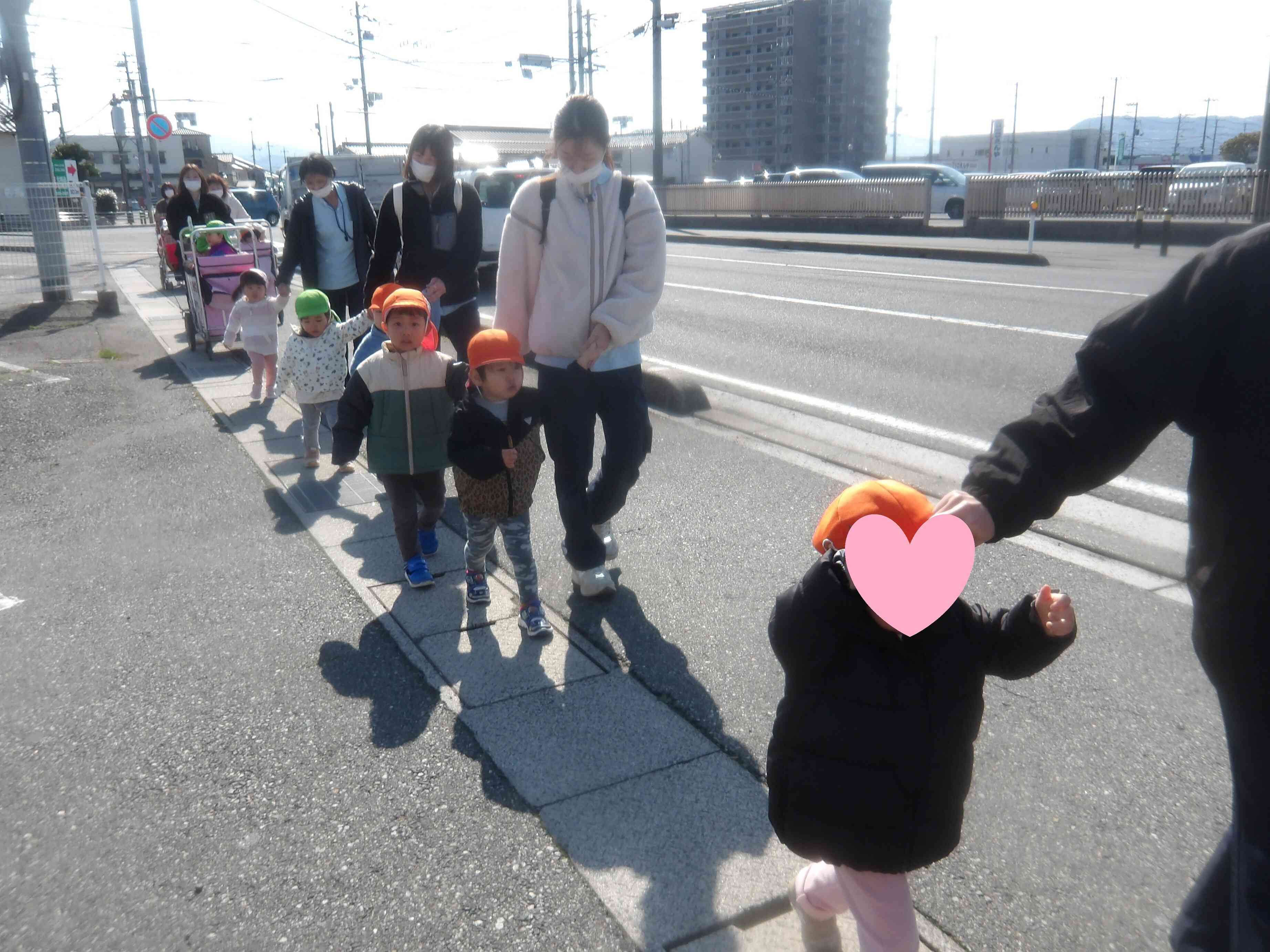 消防署まで歩いて行ったよ！