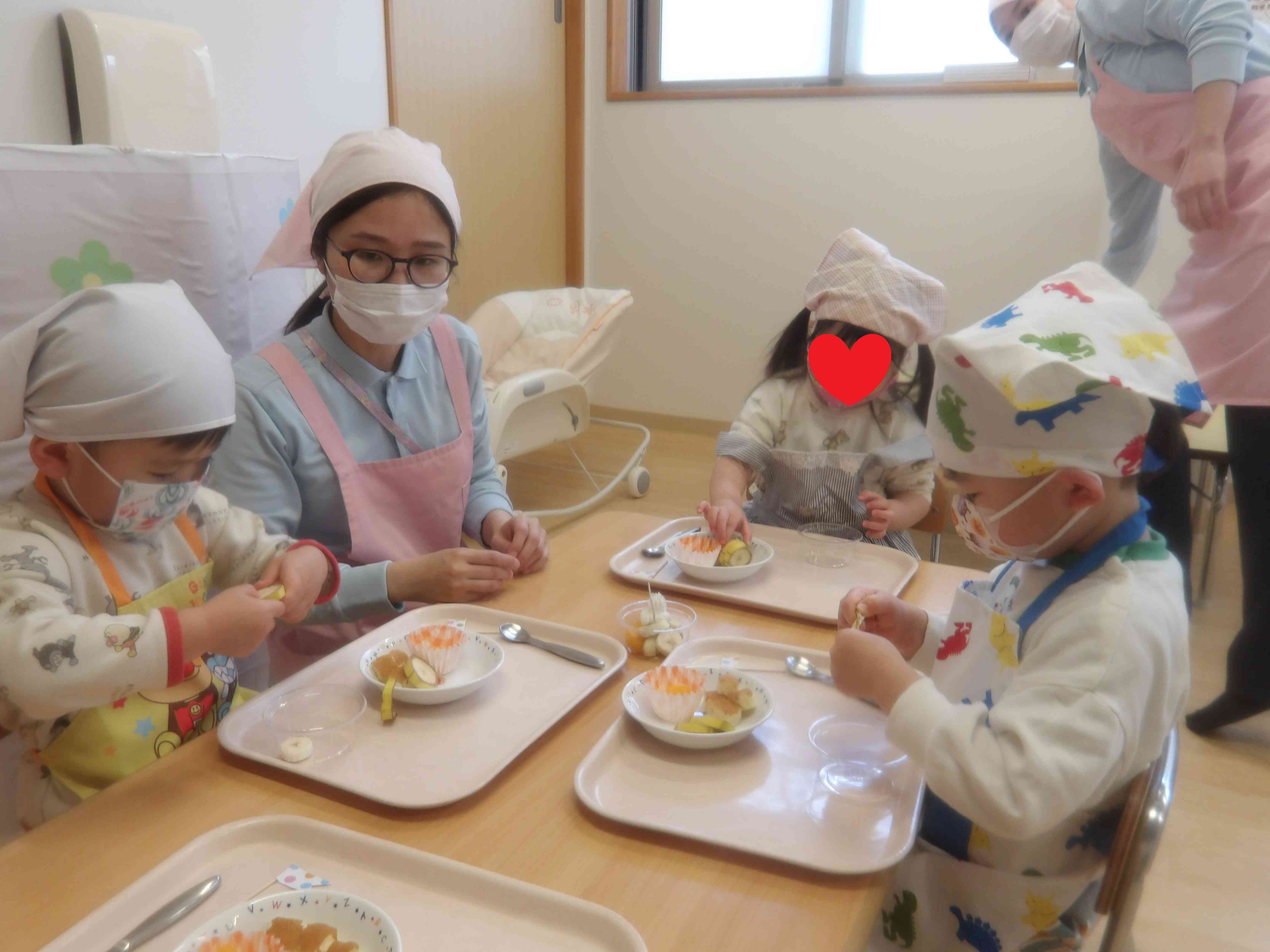 最後のクッキングしたよ！（うさぎ組：2歳児）