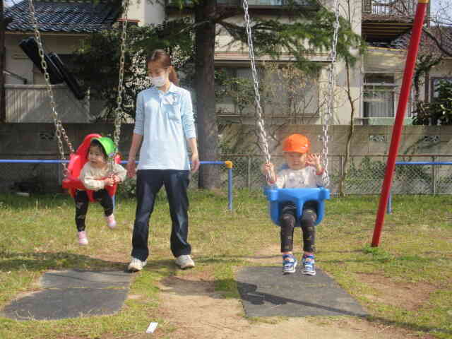ブランコも楽しかったね