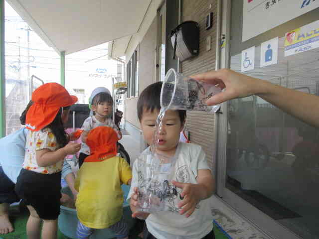 水遊びも大好きです