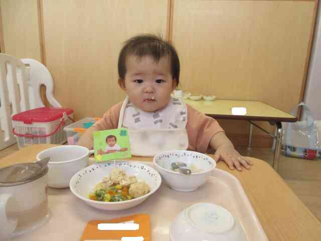 保育園の給食、美味しいね！