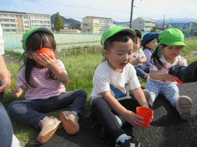 水分補給もしましたよ