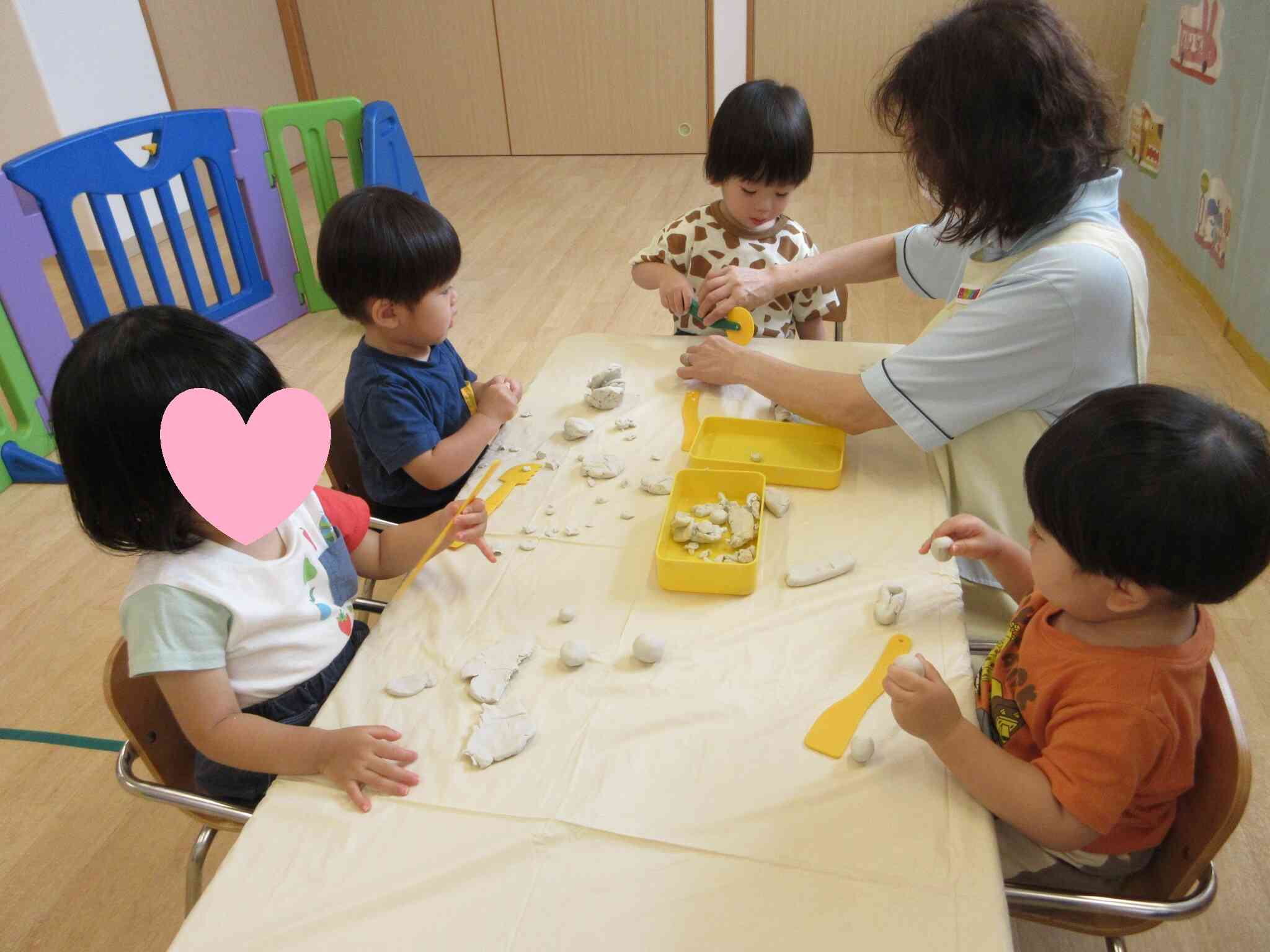 粘土遊びをしたよ！