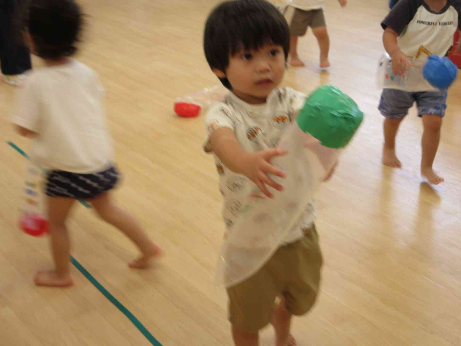 先生見て見て僕の飛んだよ！