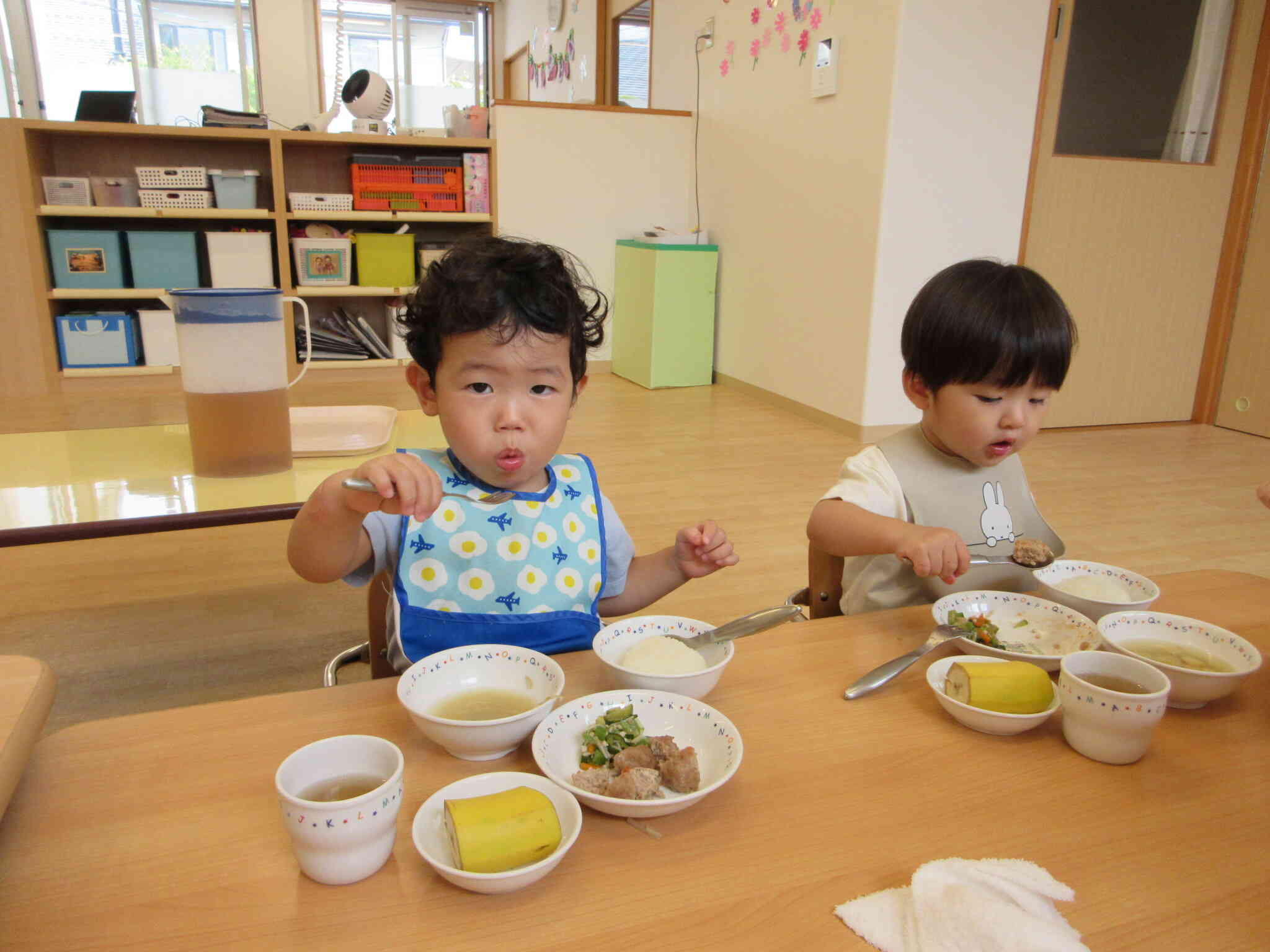よく噛んで食べてね！