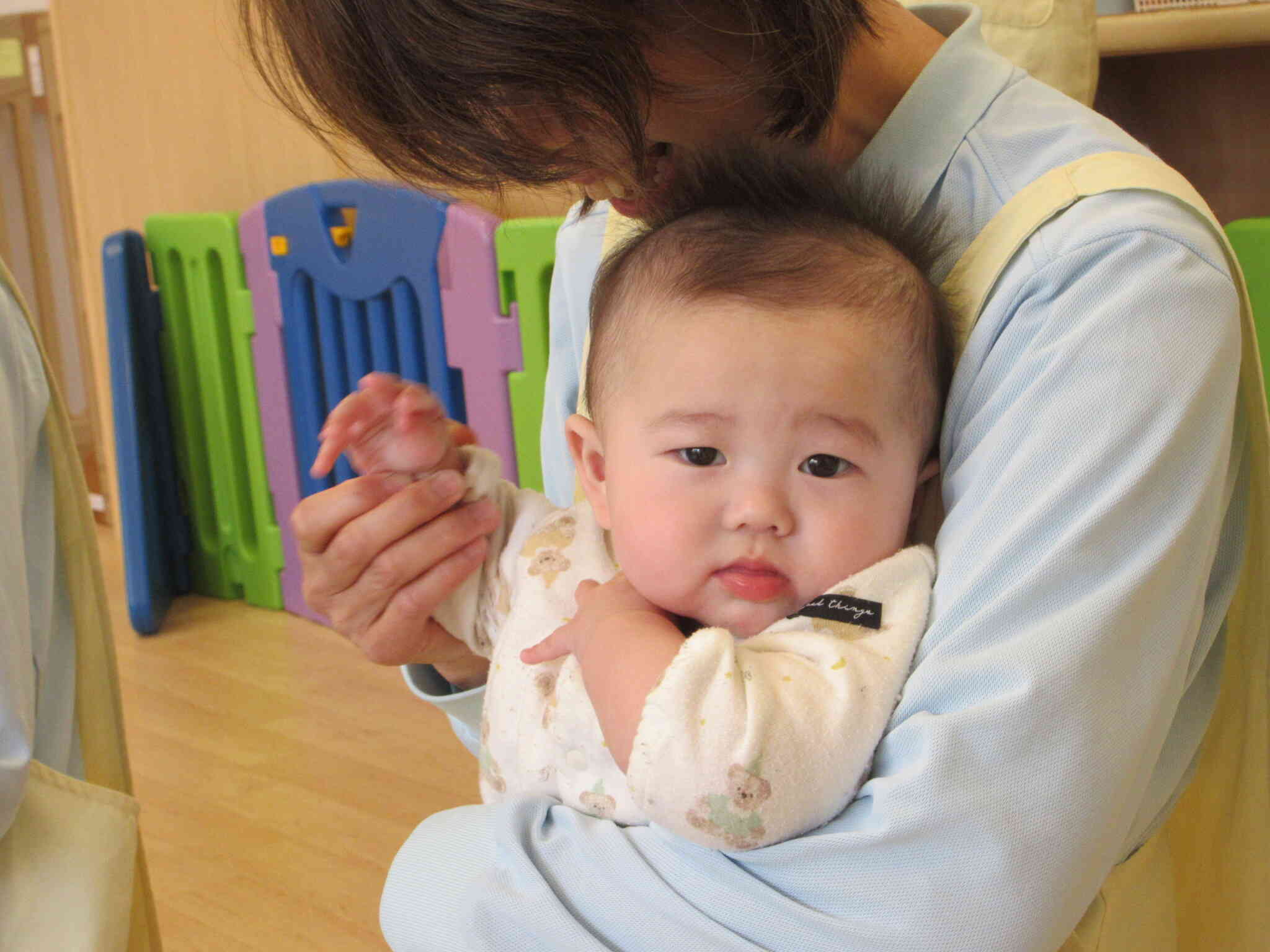 名前を呼んでもらったひよこ組のRちゃん