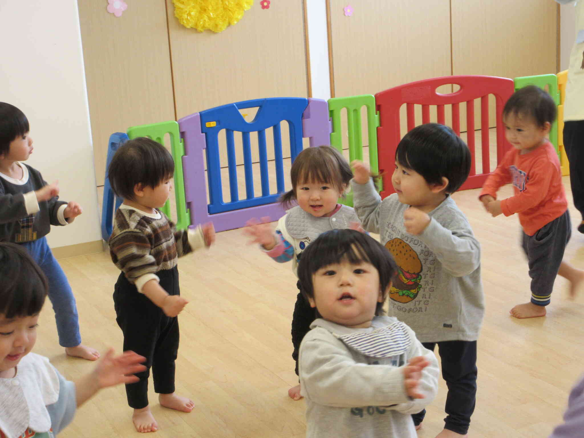 朝の体操たのしいね