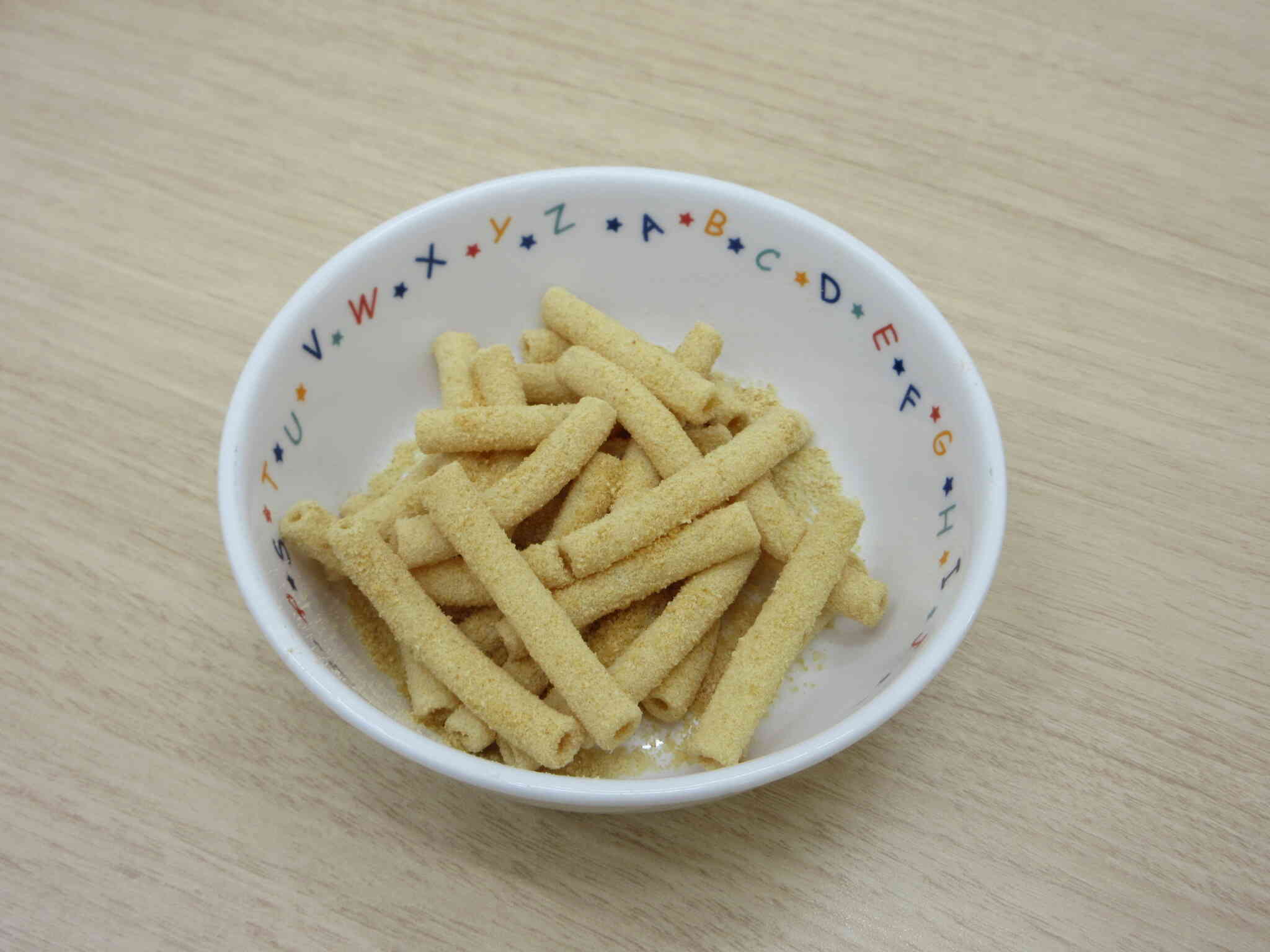 おやつ　きな粉マカロニ
