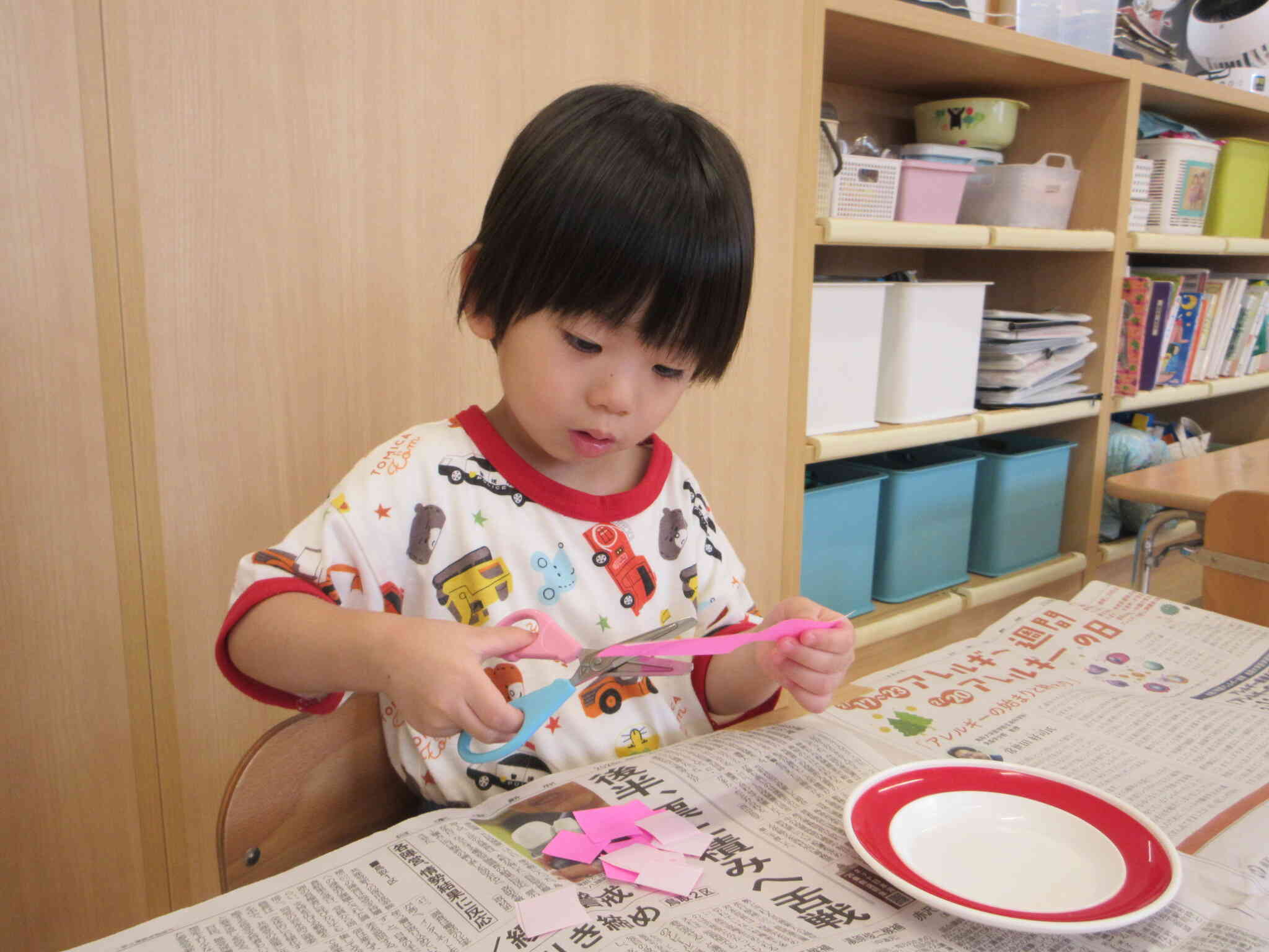 夏の果物の壁面製作をしました！（2歳児うさぎ組）