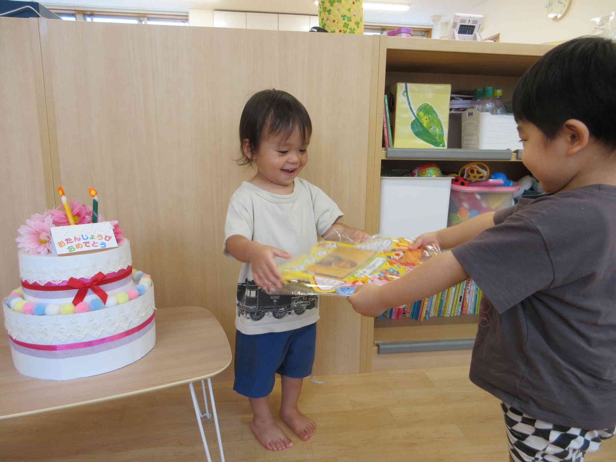 9月は３人のお友だちが誕生日を迎えました。
