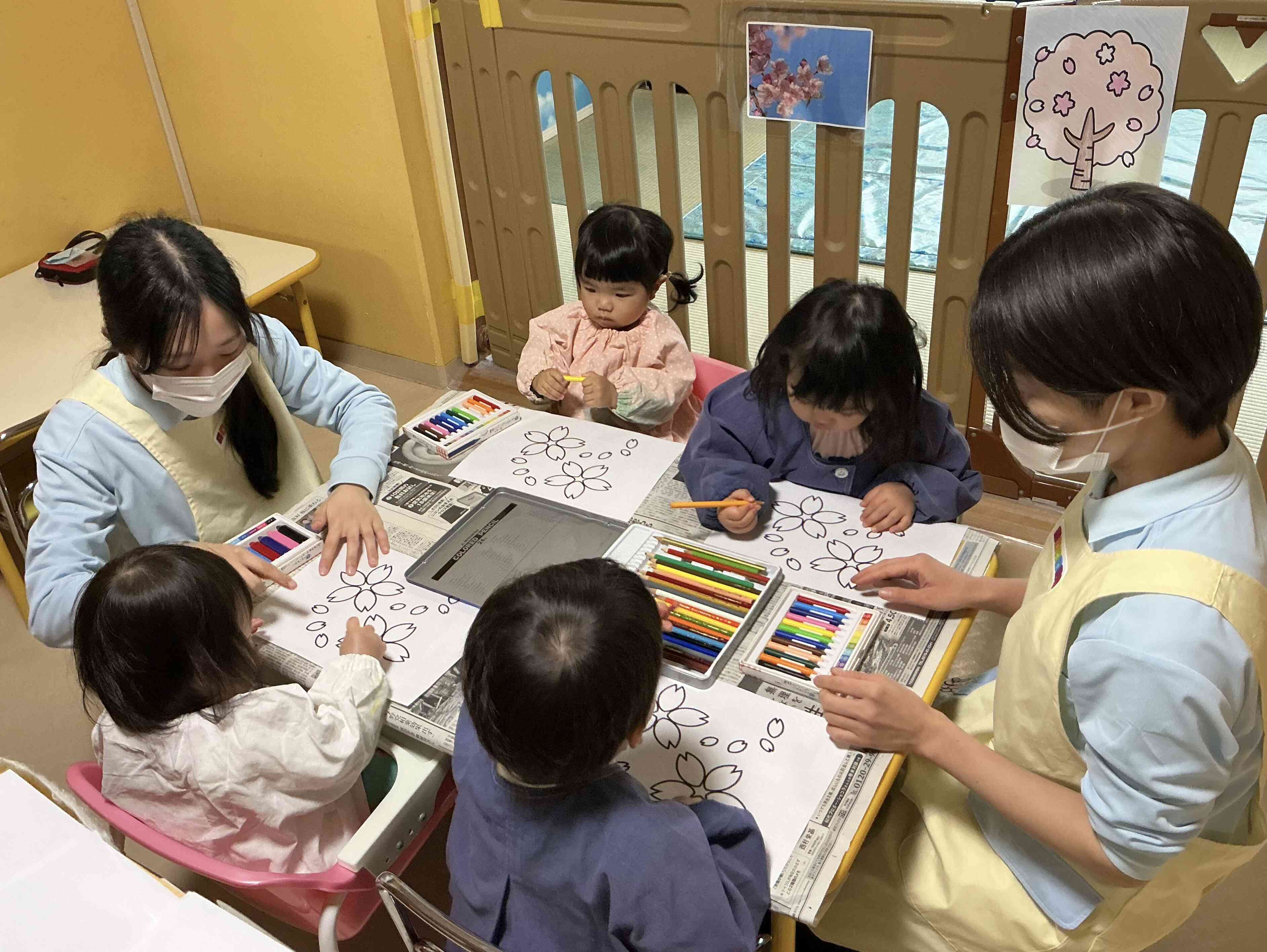 塗り絵遊び