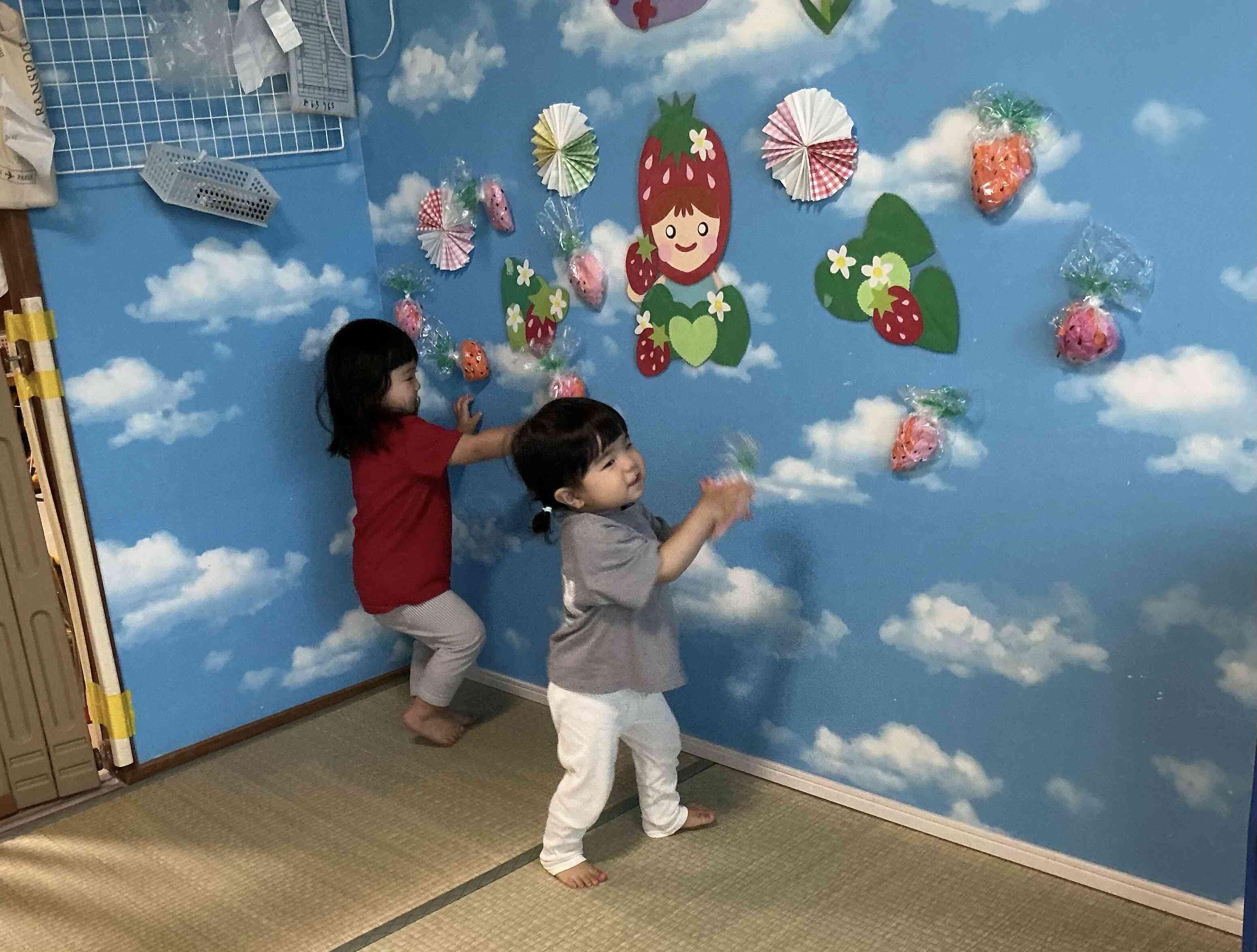 いちご摘み楽しいな♪