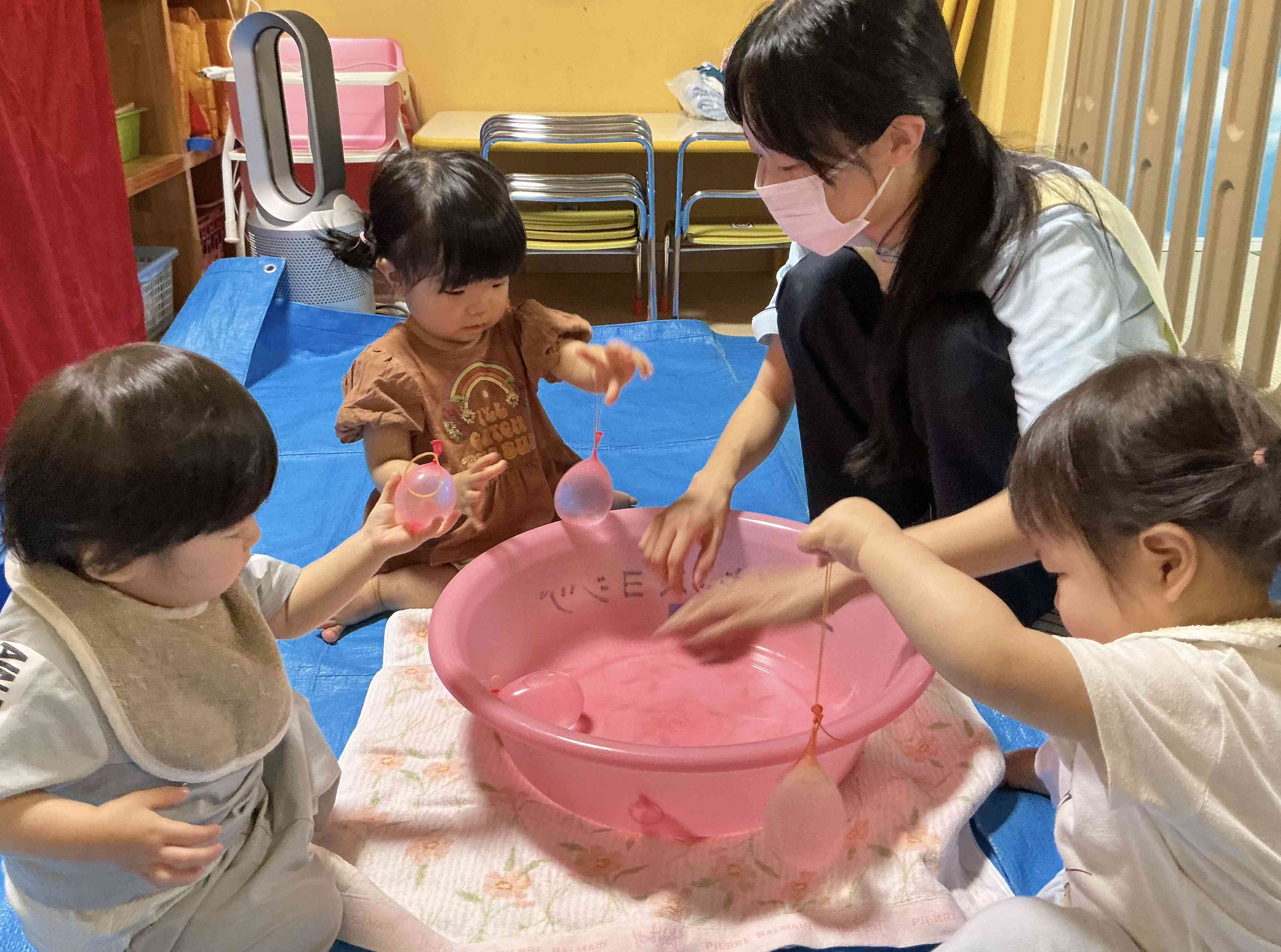 水風船ヨーヨー楽しいな♪