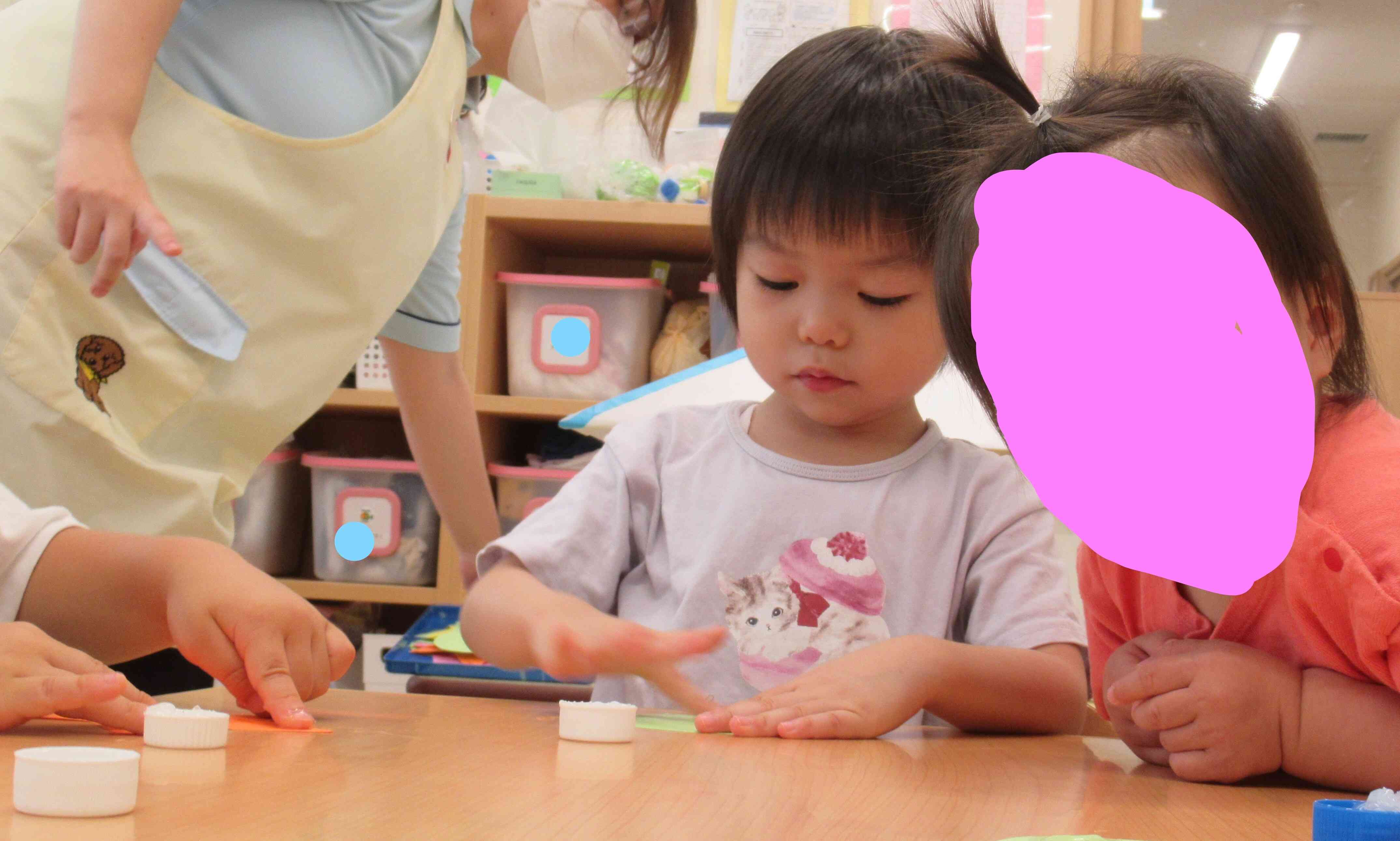 あひる組さんも気になっていました