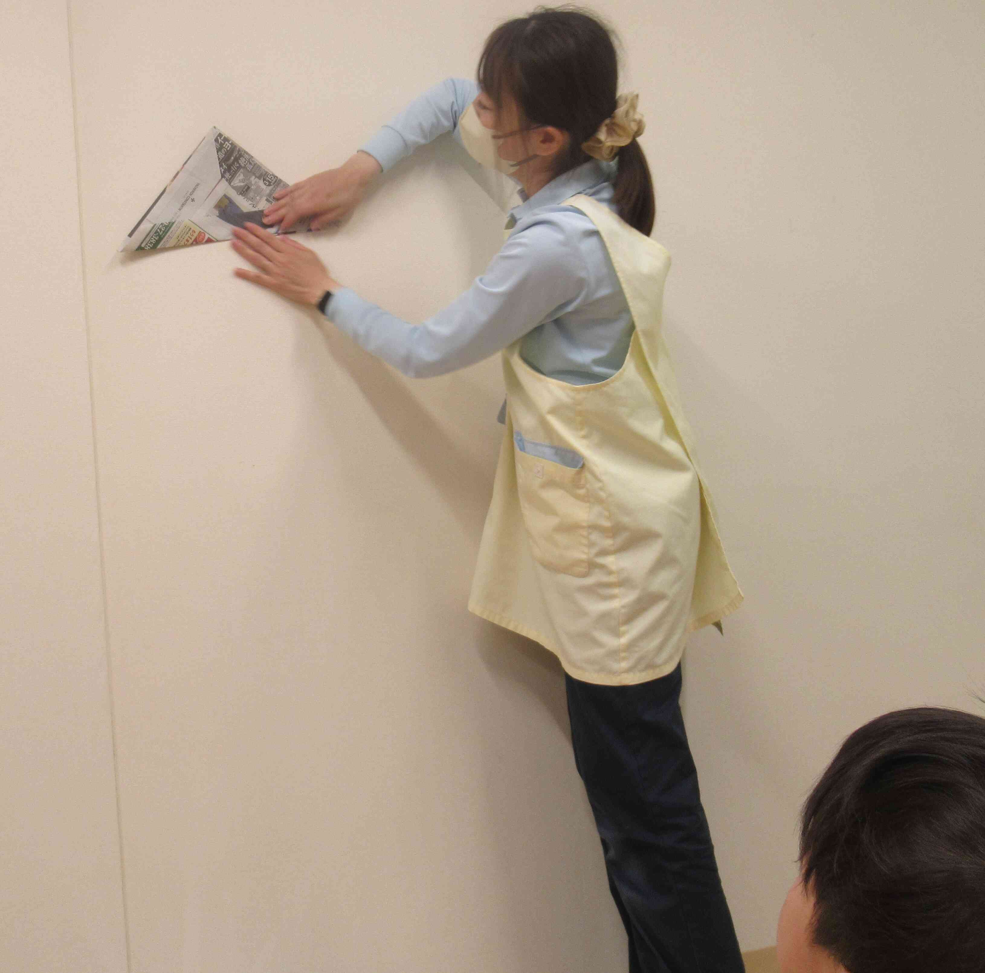 新聞紙がね。。