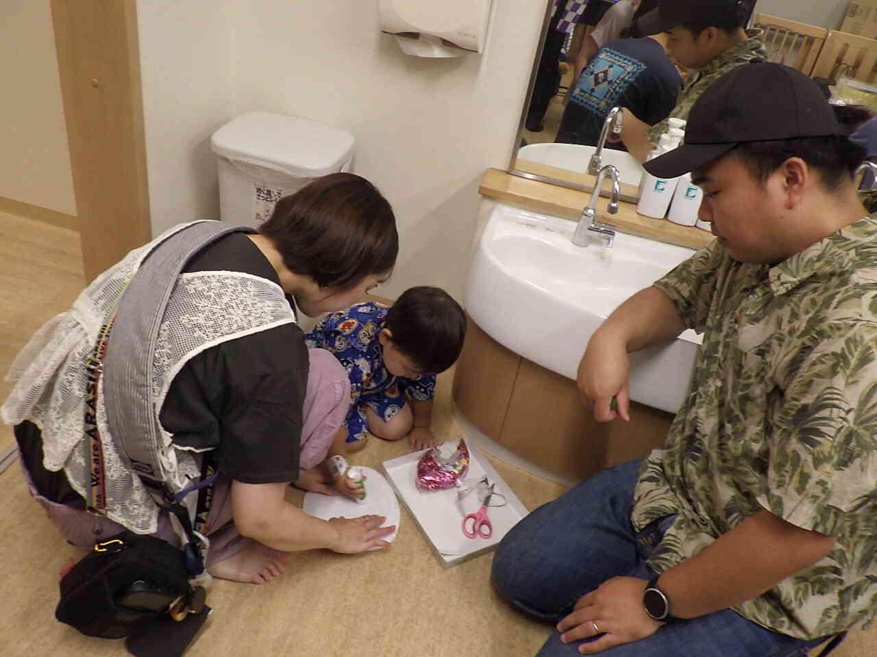 「ぼくもやる～」って張り切っている声が聞こえてきそう
