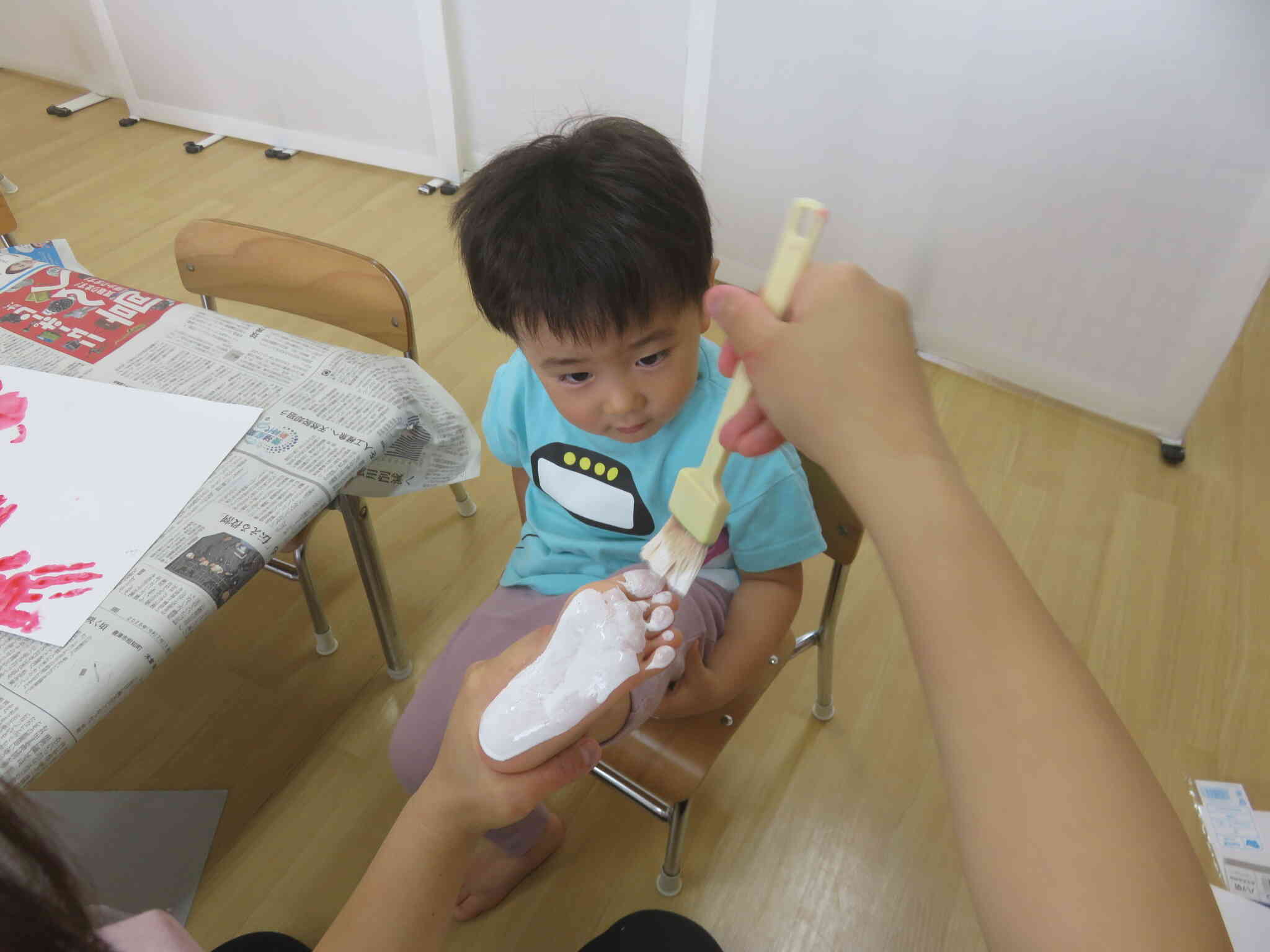 足形を取ったよ♪