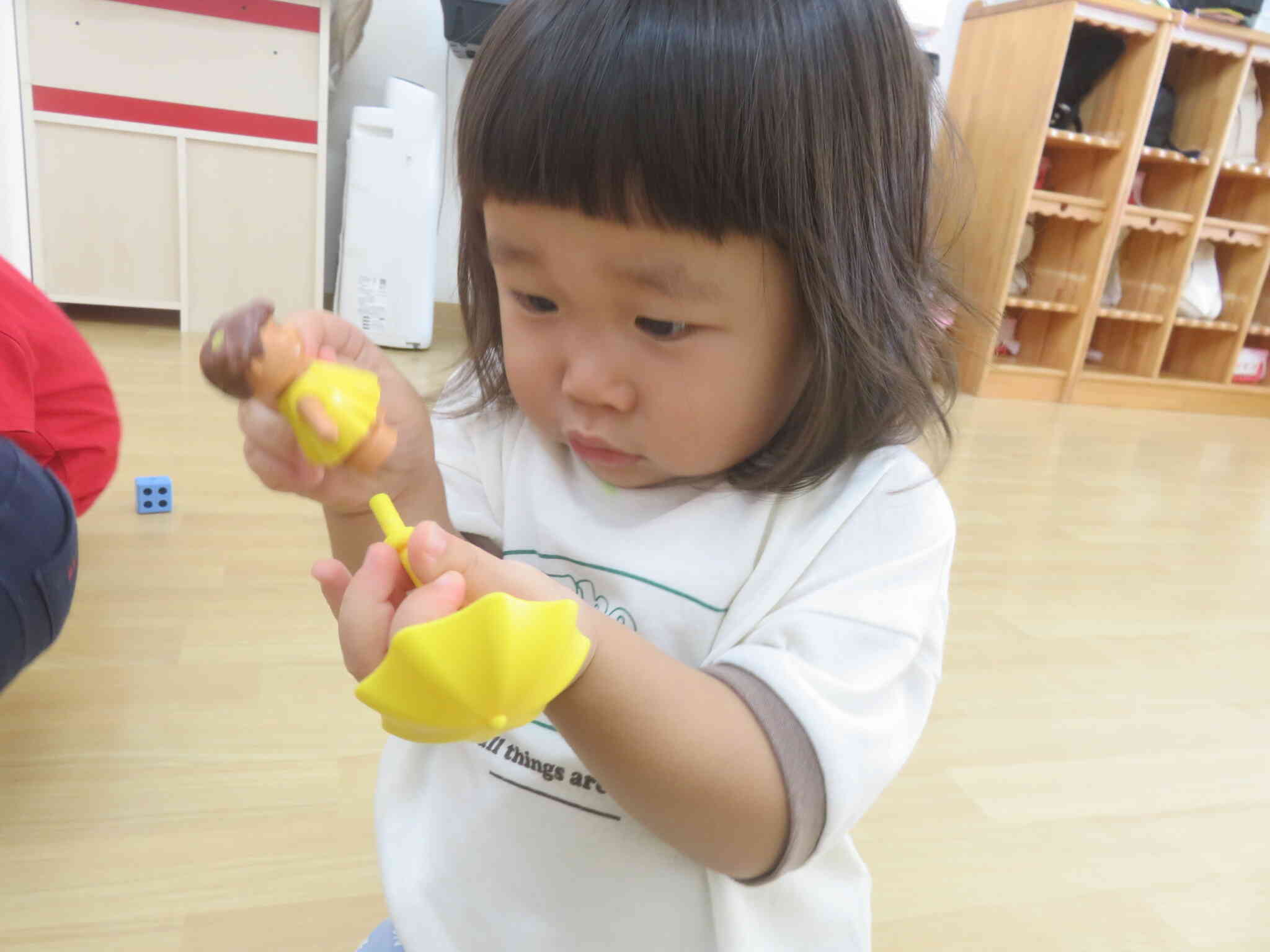 ブロックで遊んだよ～1歳児～