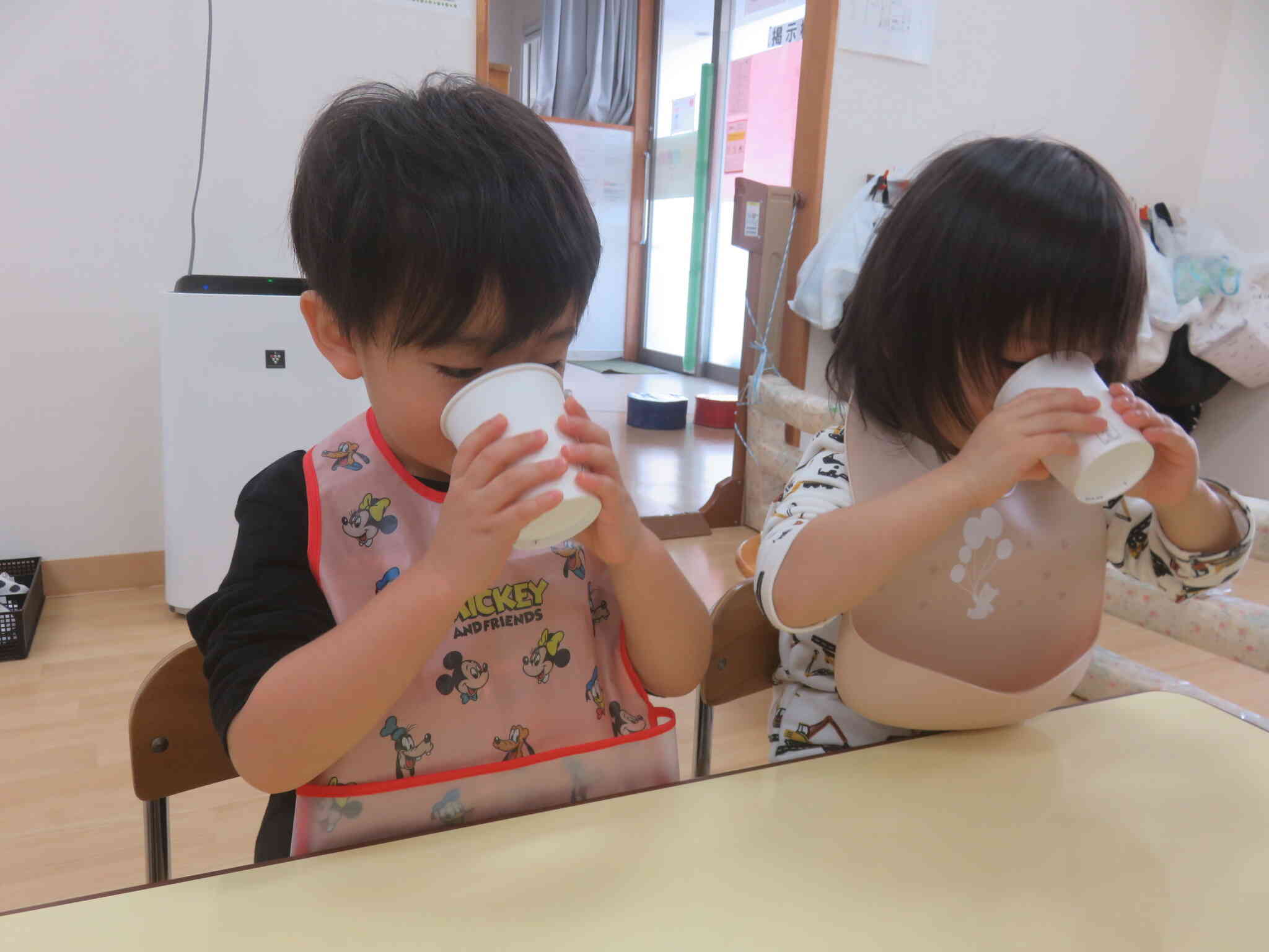 食育【いい和食の日】だしの飲み比べ～全クラス～