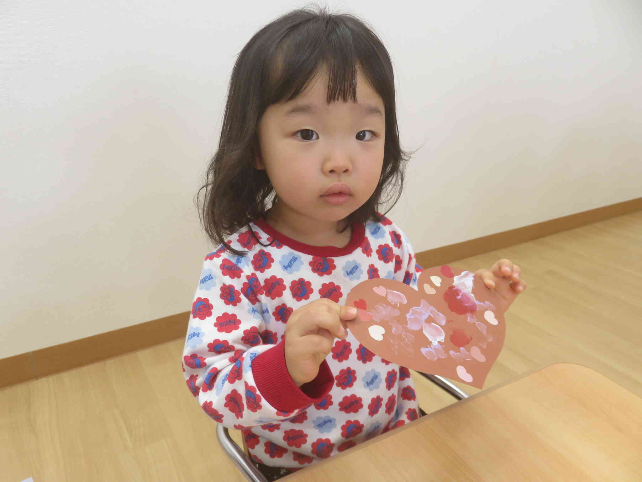 ハートのシール、可愛いね♪