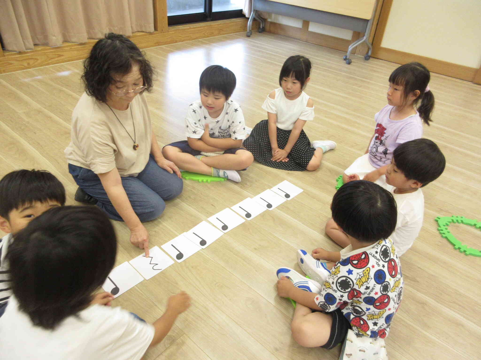 音符カードを使って