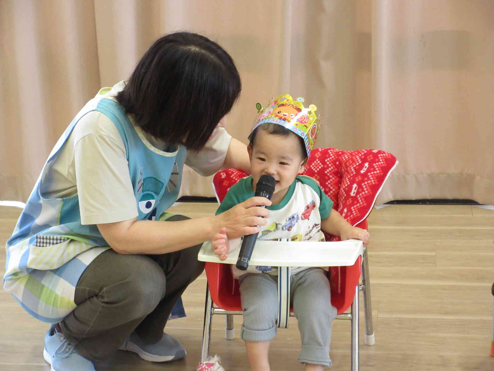 質問コーナー。上手にお喋りできるかな？