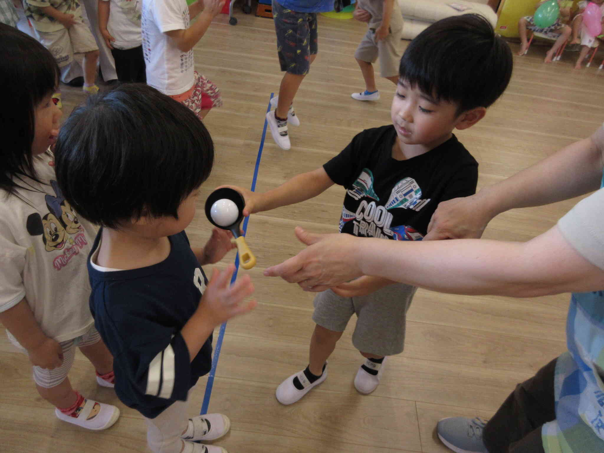 次のお友達に交代！頑張ってね！