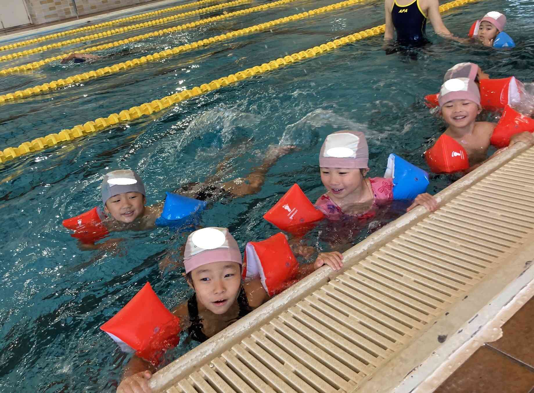 浮きをつければ深い場所も大丈夫