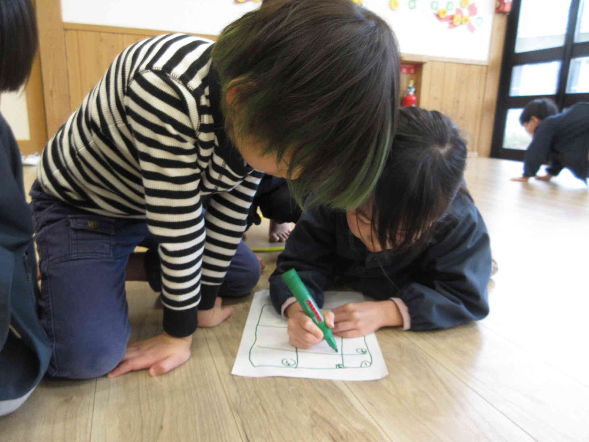 「マークなんだったっけ～？」