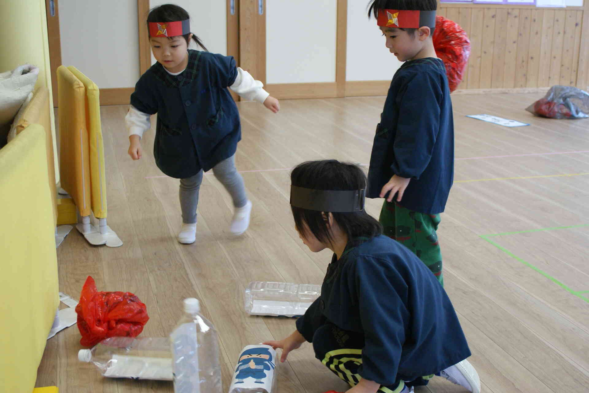 青忍者たちを倒したぞ！