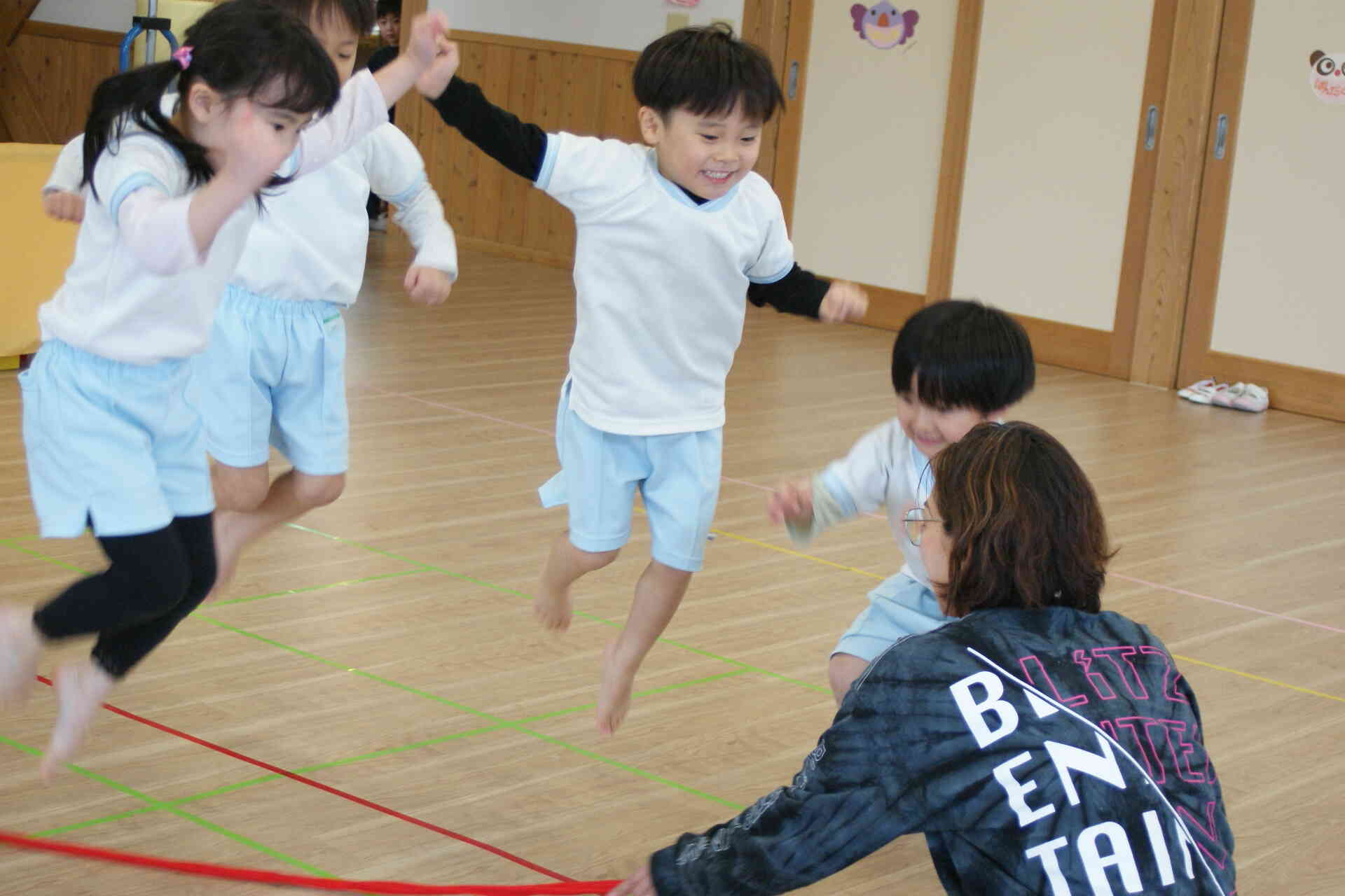 縄跳びを跳ぶのも上手くなったよ！