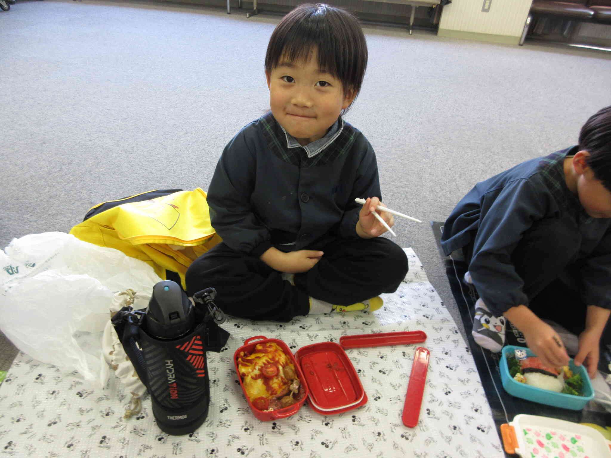 待ちに待ったお弁当の時間！