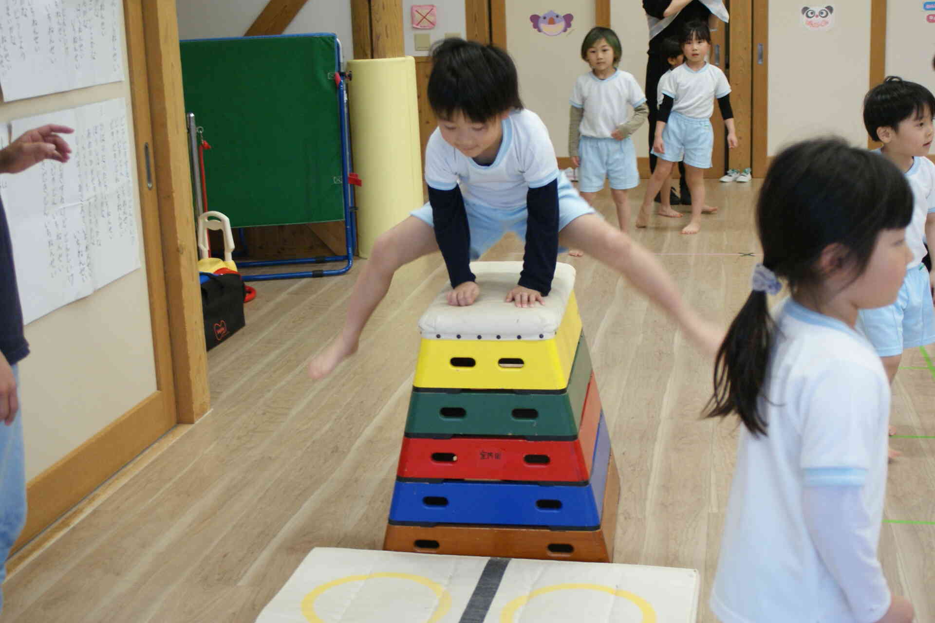 跳び箱得意だよ！