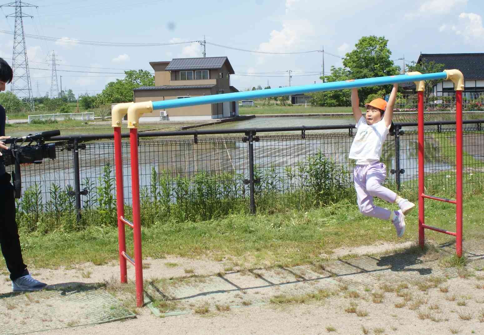 好きな遊びを撮ってもらいました