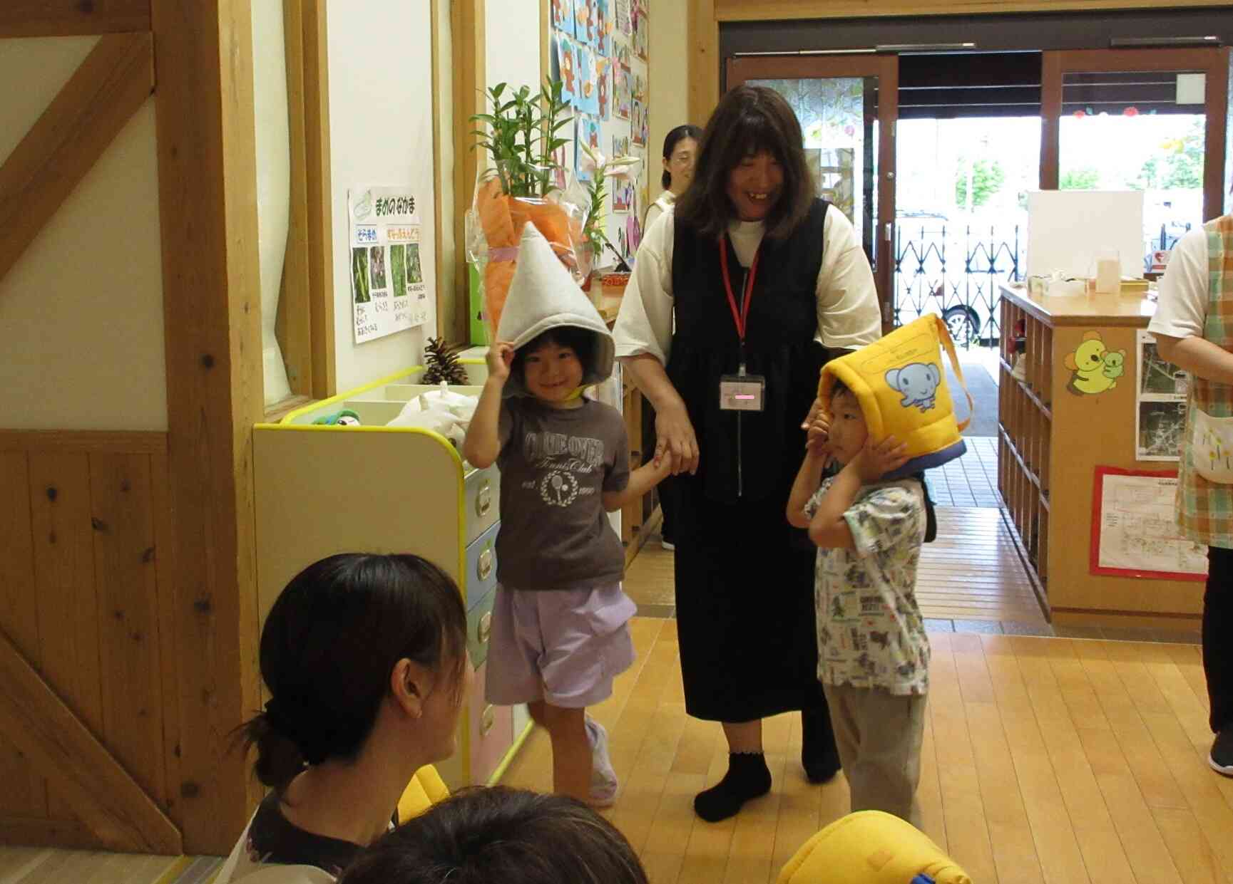 お家の方に会えました！