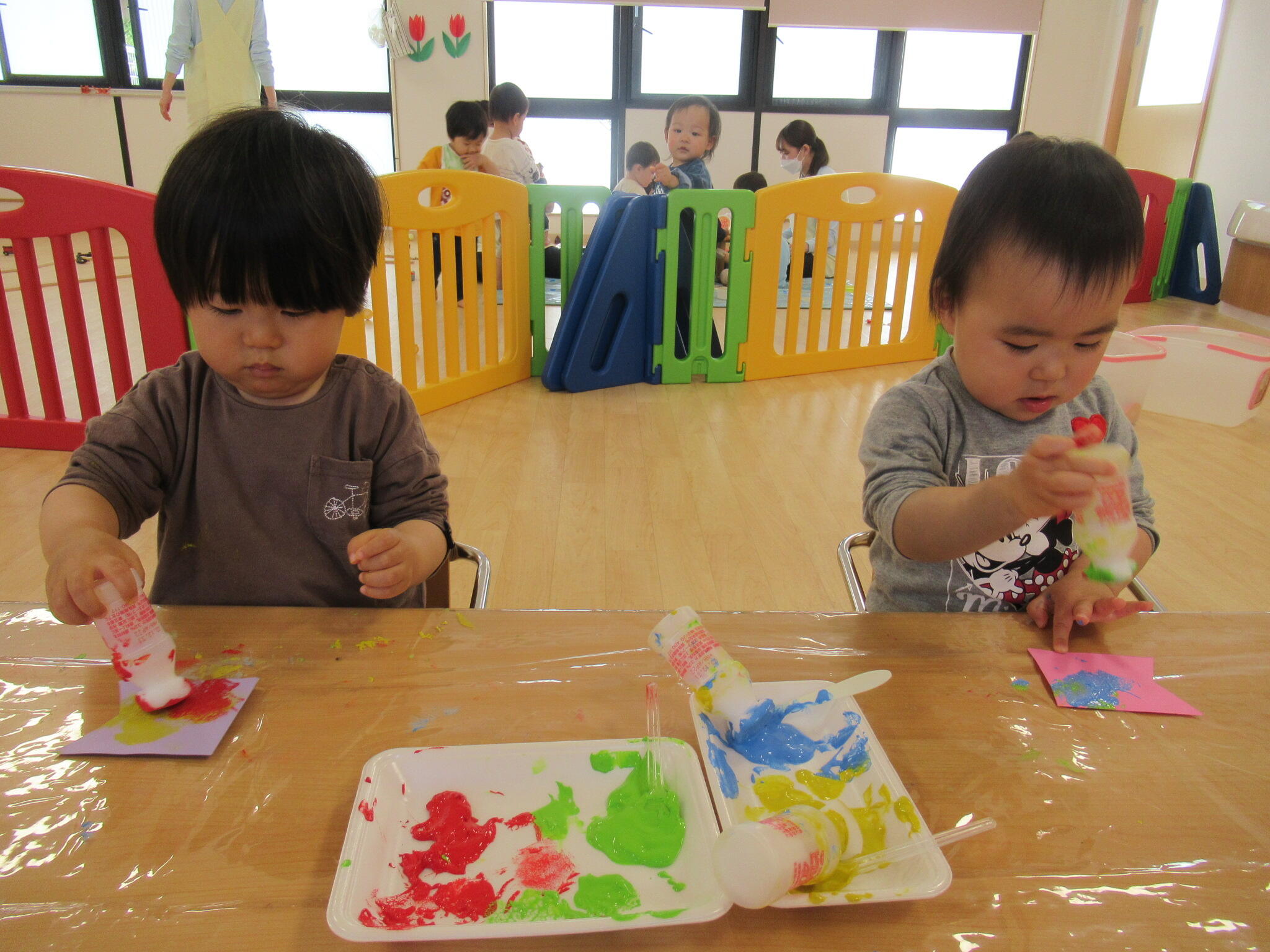 こいのぼりを作ったよ♬(1歳児・あひる組)