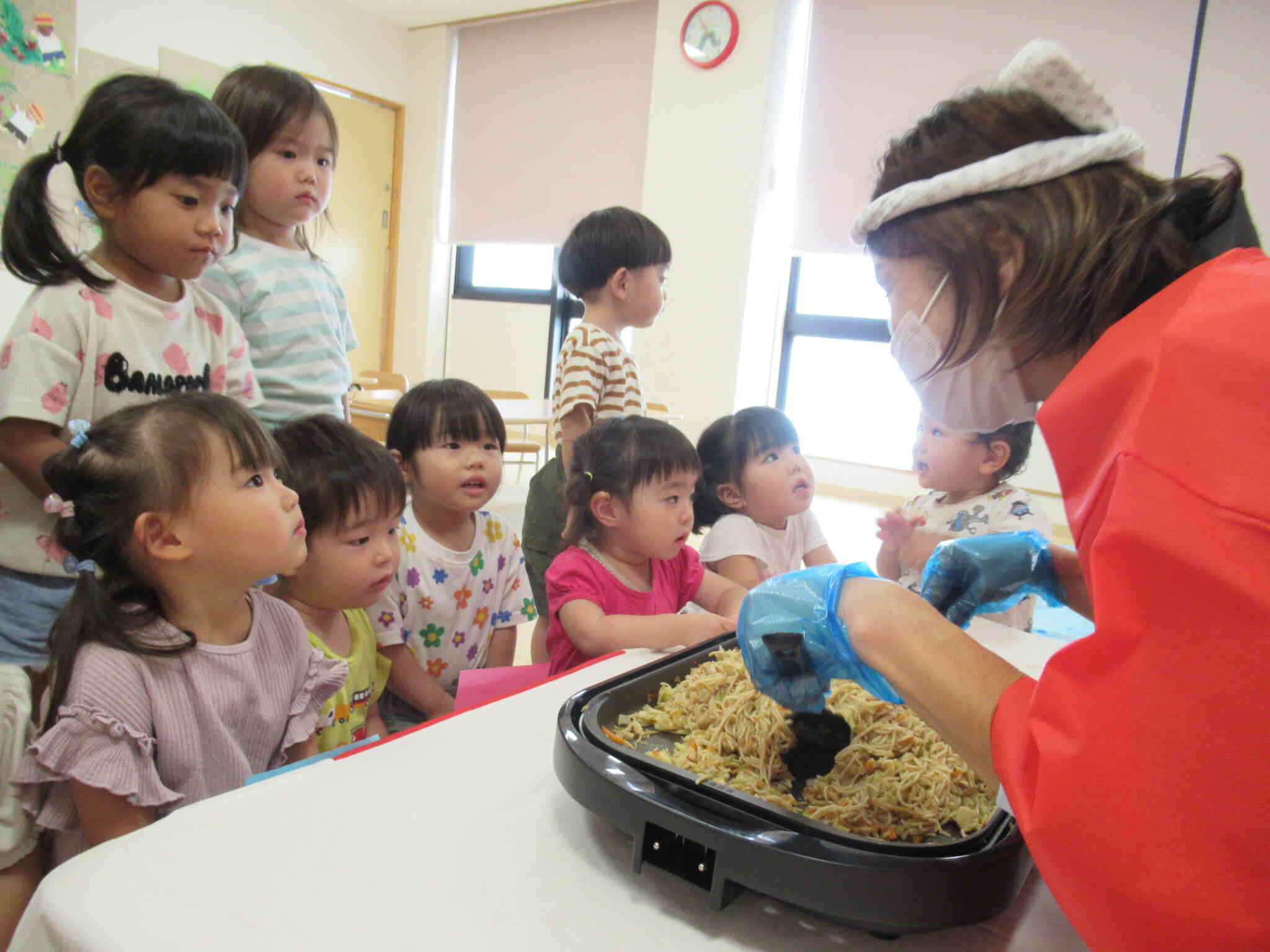 本物の焼きそば登場！！
