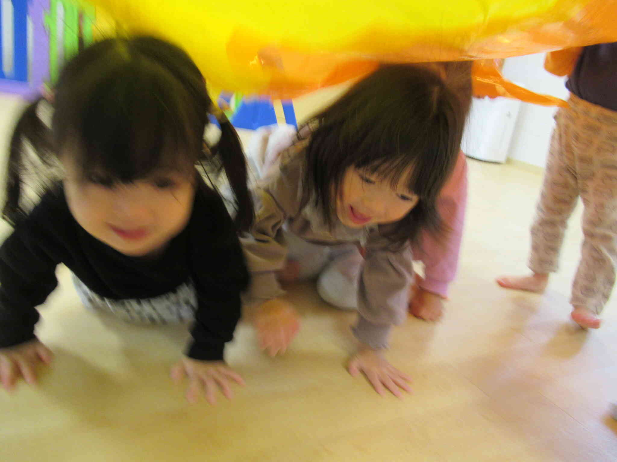 バルーンが落ちてきた　にげろ～