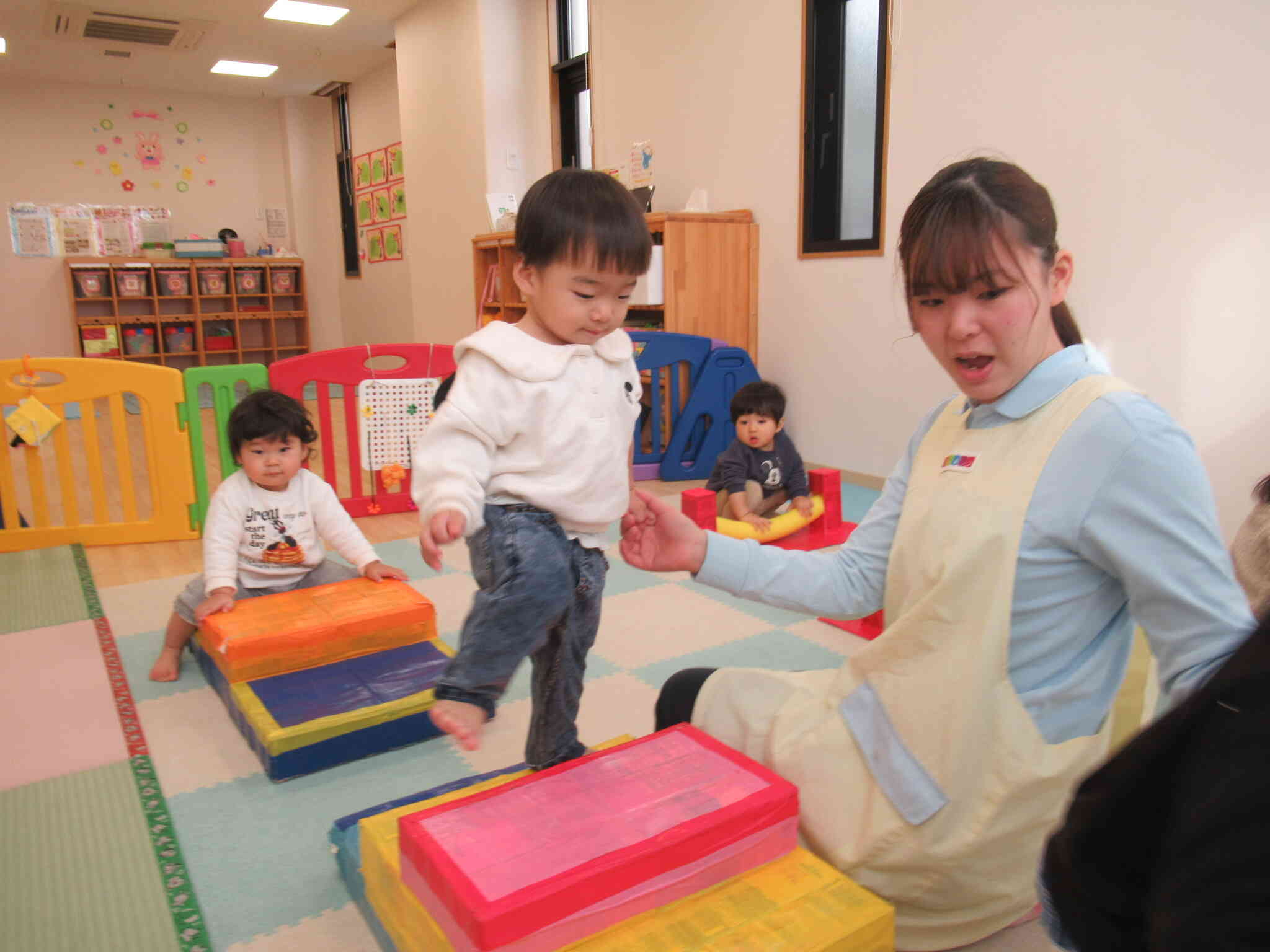 体を動かして遊んだよ（ひよこ組）