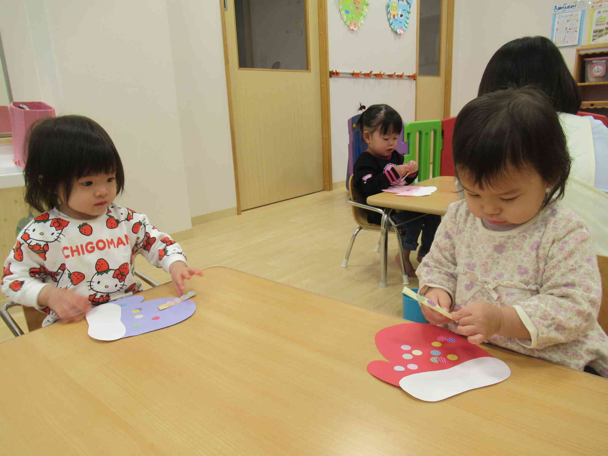 シールを選ぶのも楽しそうでした。