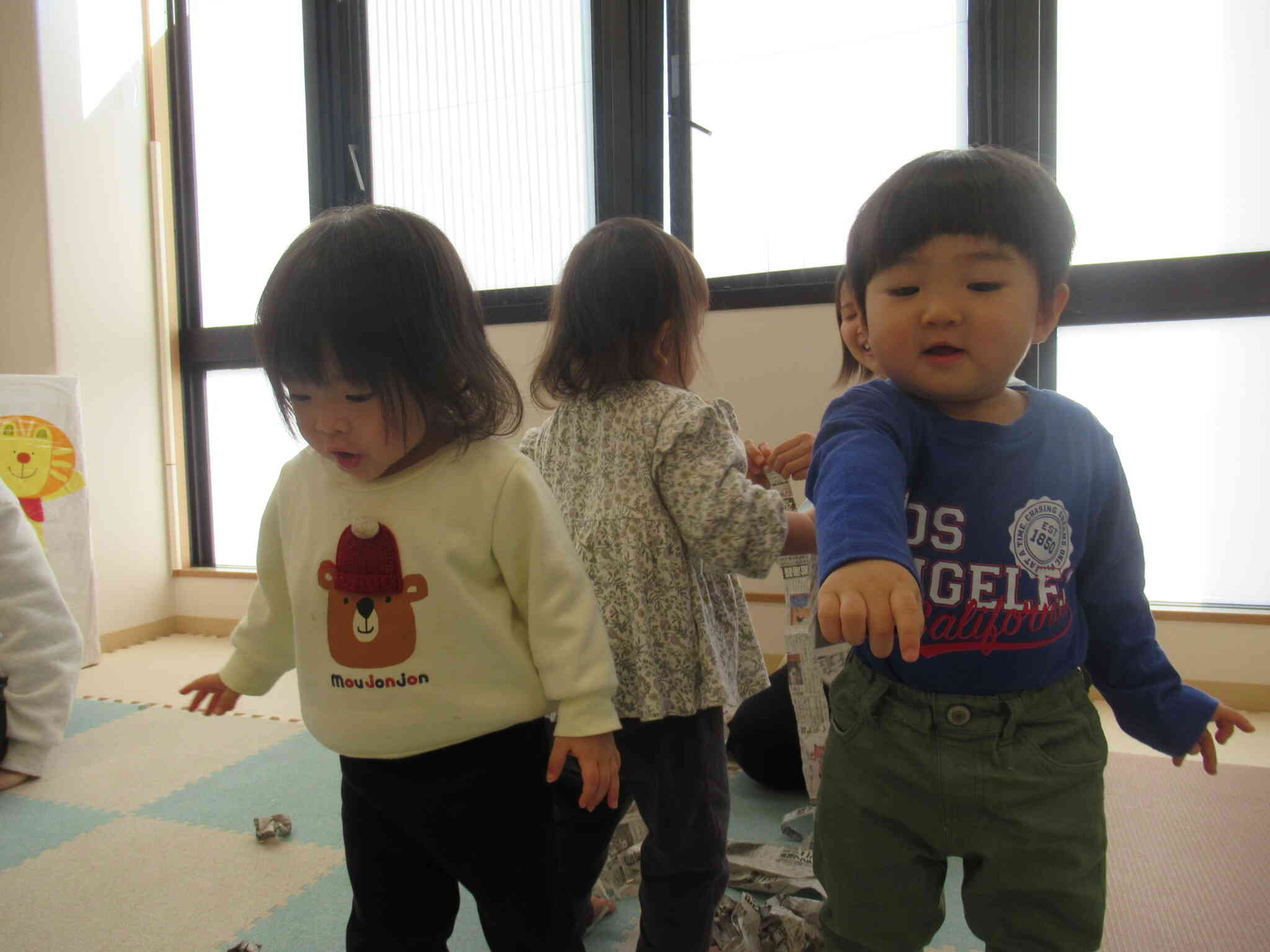 いっぱい破って楽しいね。