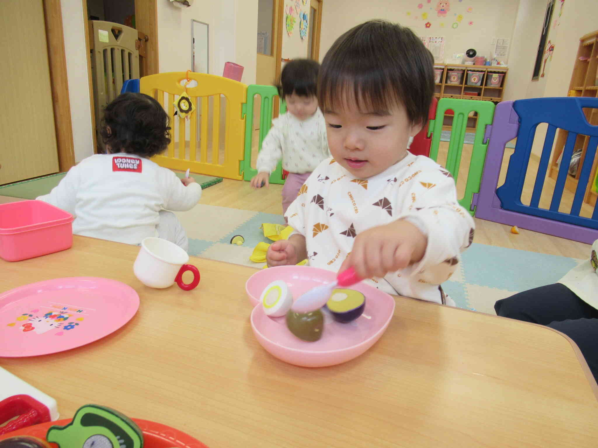スプーンで食べられるよ。