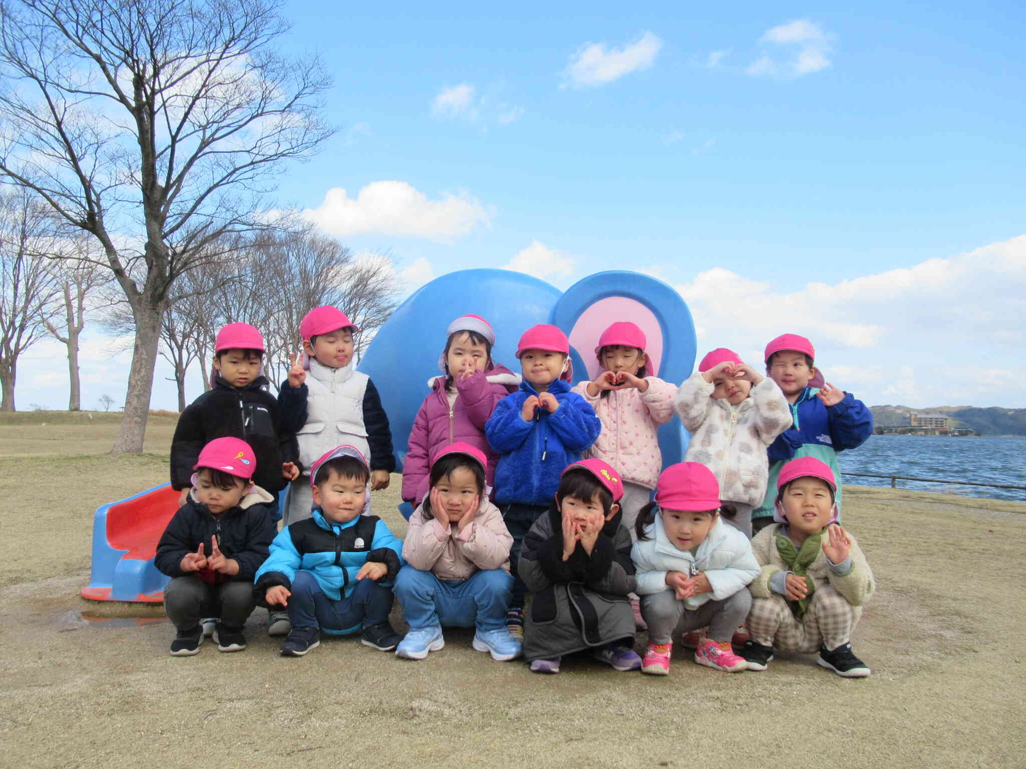 東郷湖散歩（２歳児）