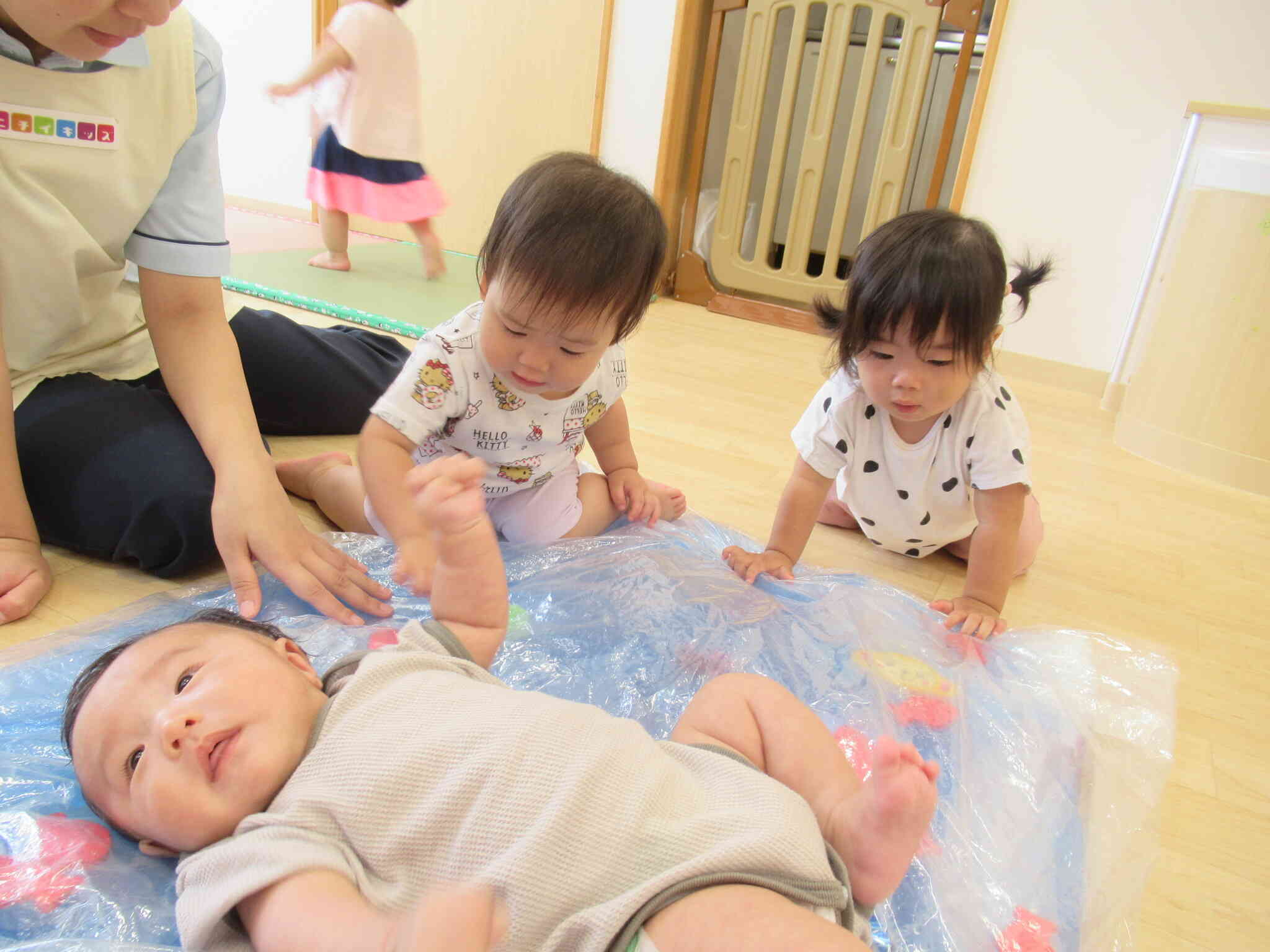 水がひんやり♪きもちいいね♪