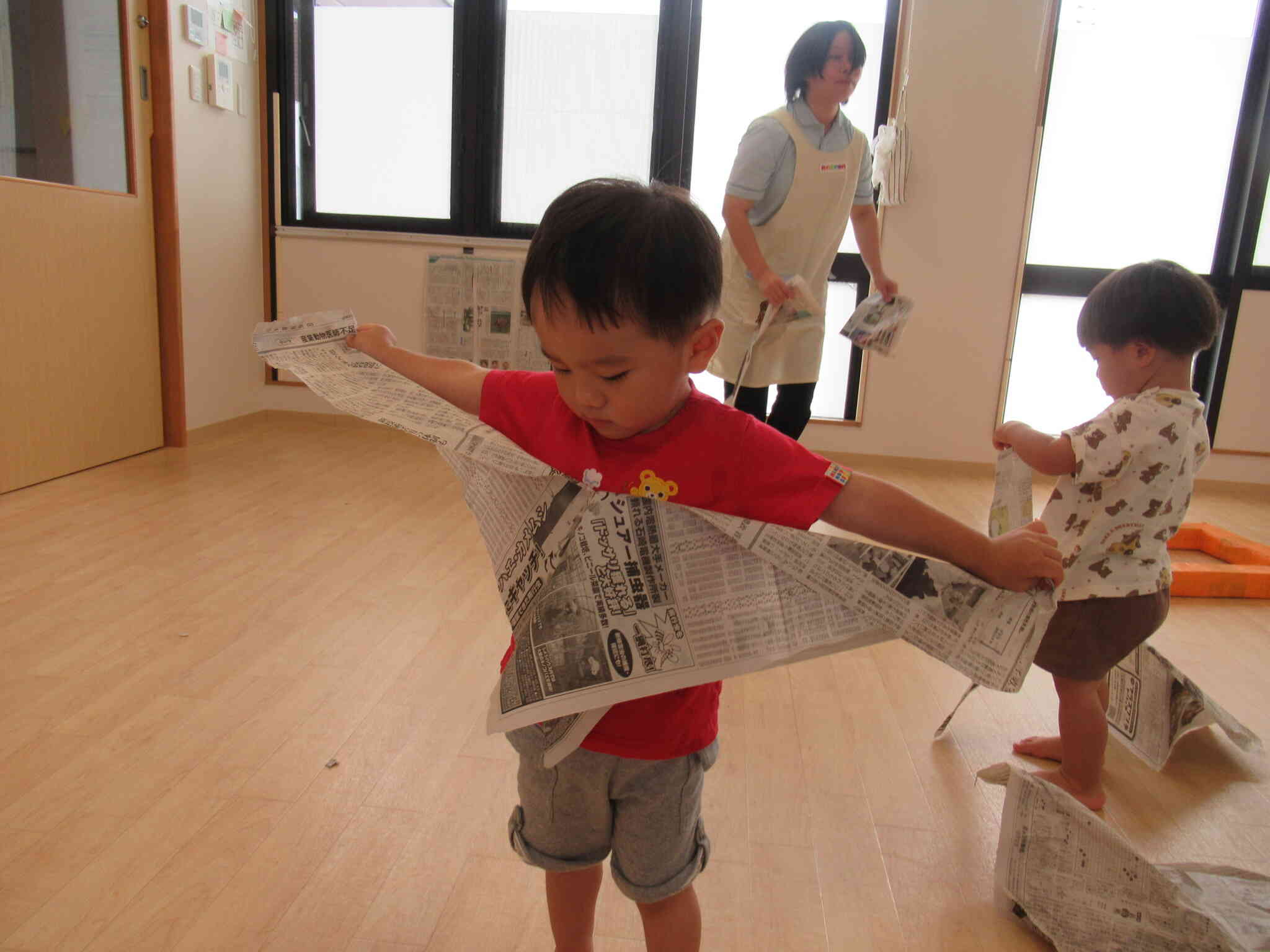 新聞遊びをしたよ！