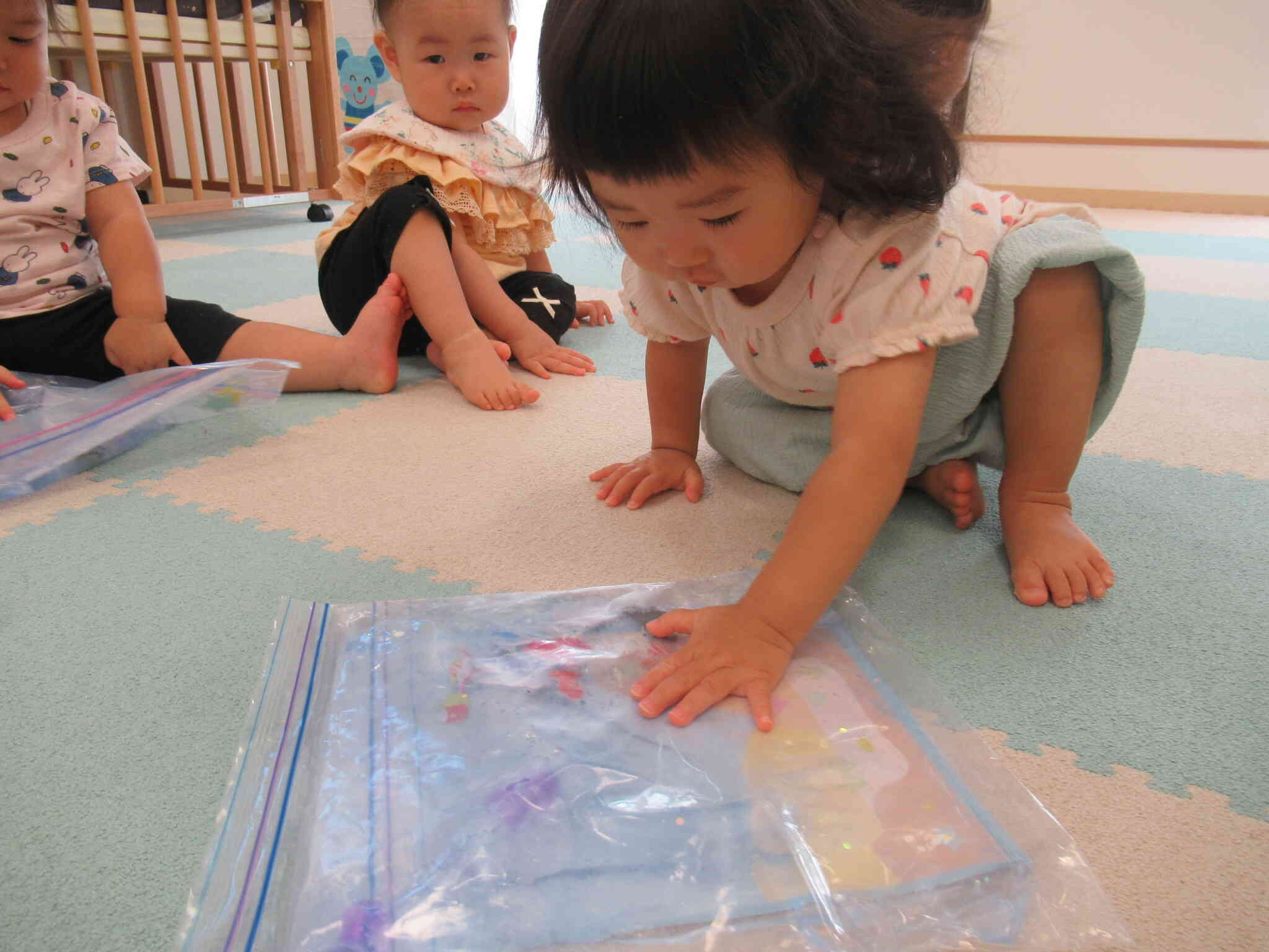 お魚さんが動いたよ！