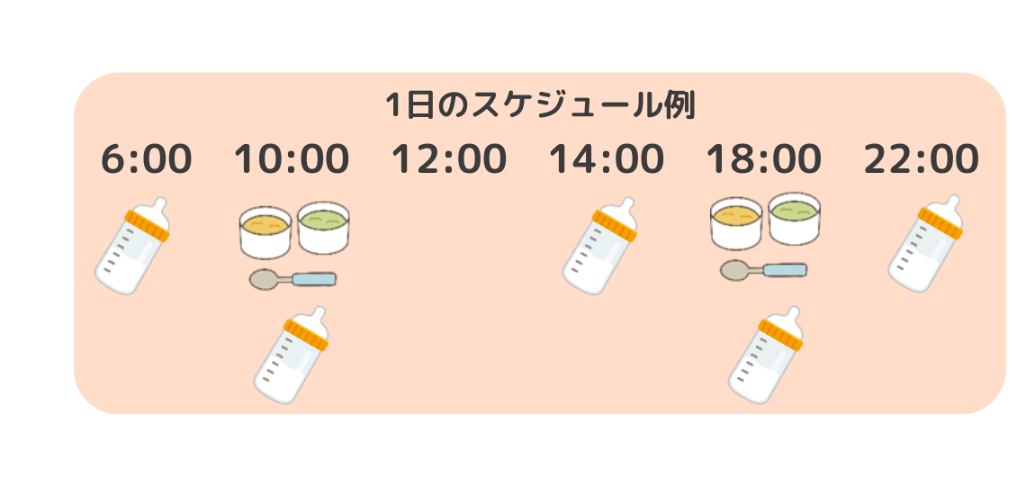 中期食の1日スケジュール例
